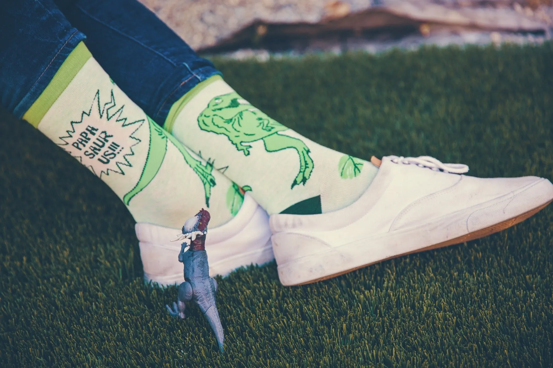 Papasaurus Socks sold by Crazy Dog T-Shirts product image thumbnail 5