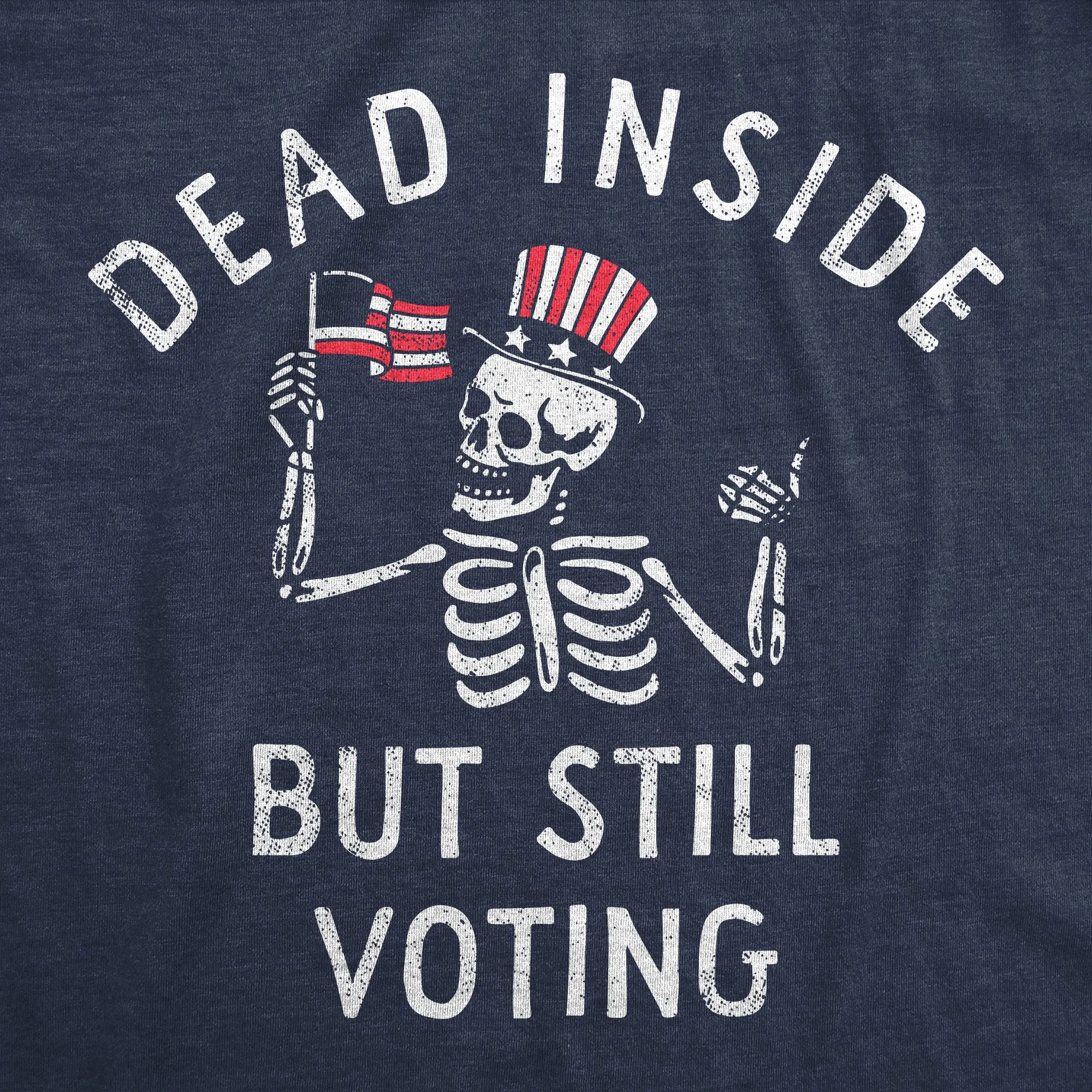 Dead Inside But Still Voting Men's T Shirt sold by Crazy Dog T-Shirts product image thumbnail 2