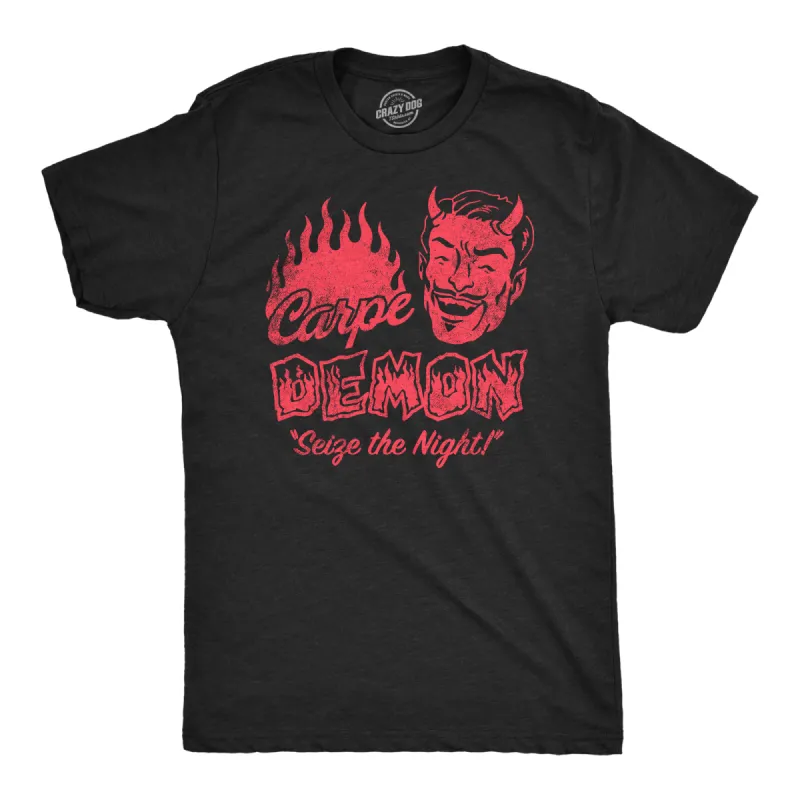 Carpe Demon Men's T Shirt sold by Crazy Dog T-Shirts