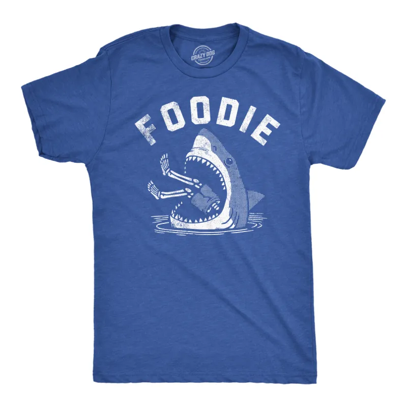 Foodie Shark Men's T Shirt sold by Crazy Dog T-Shirts