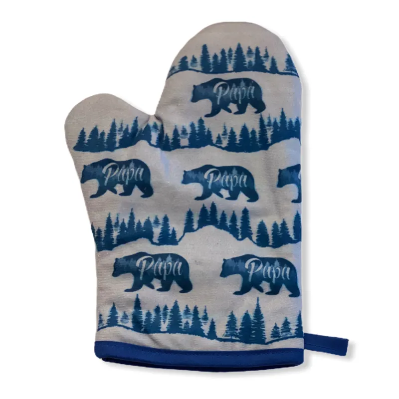 Papa Bear Oven Mitt Bakeware sold by Crazy Dog T-Shirts