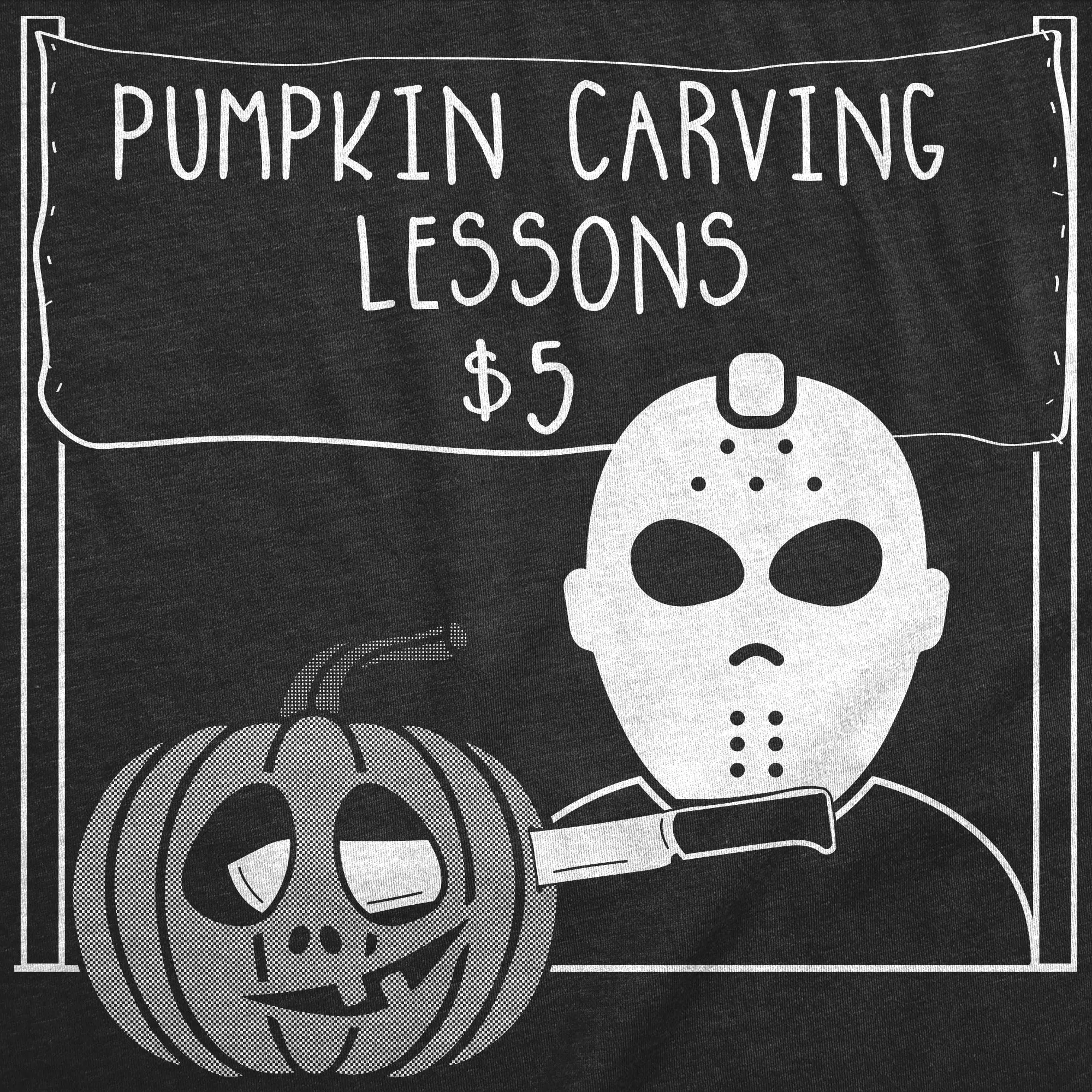 Pumpkin Carving Lessons Women's T Shirt sold by Crazy Dog T-Shirts product image thumbnail 2