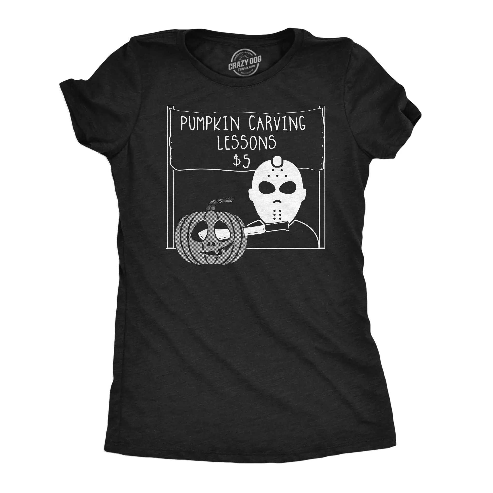 Pumpkin Carving Lessons Women's T Shirt sold by Crazy Dog T-Shirts