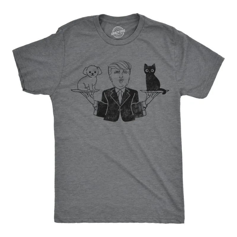 Trump Cats and Dogs Men's T Shirt sold by Crazy Dog T-Shirts
