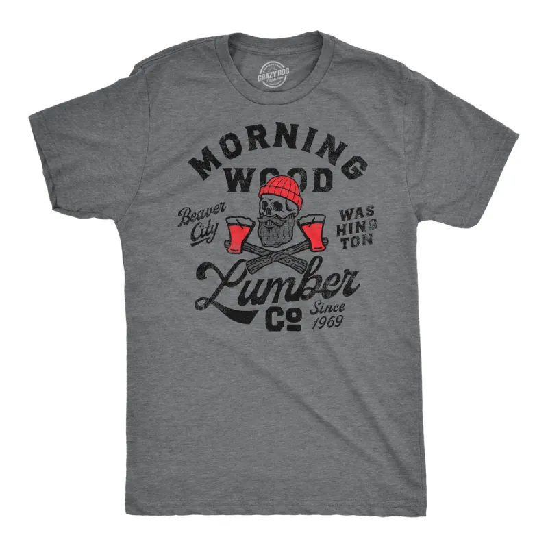 Morning Wood Lumber Co Men's T Shirt sold by Crazy Dog T-Shirts