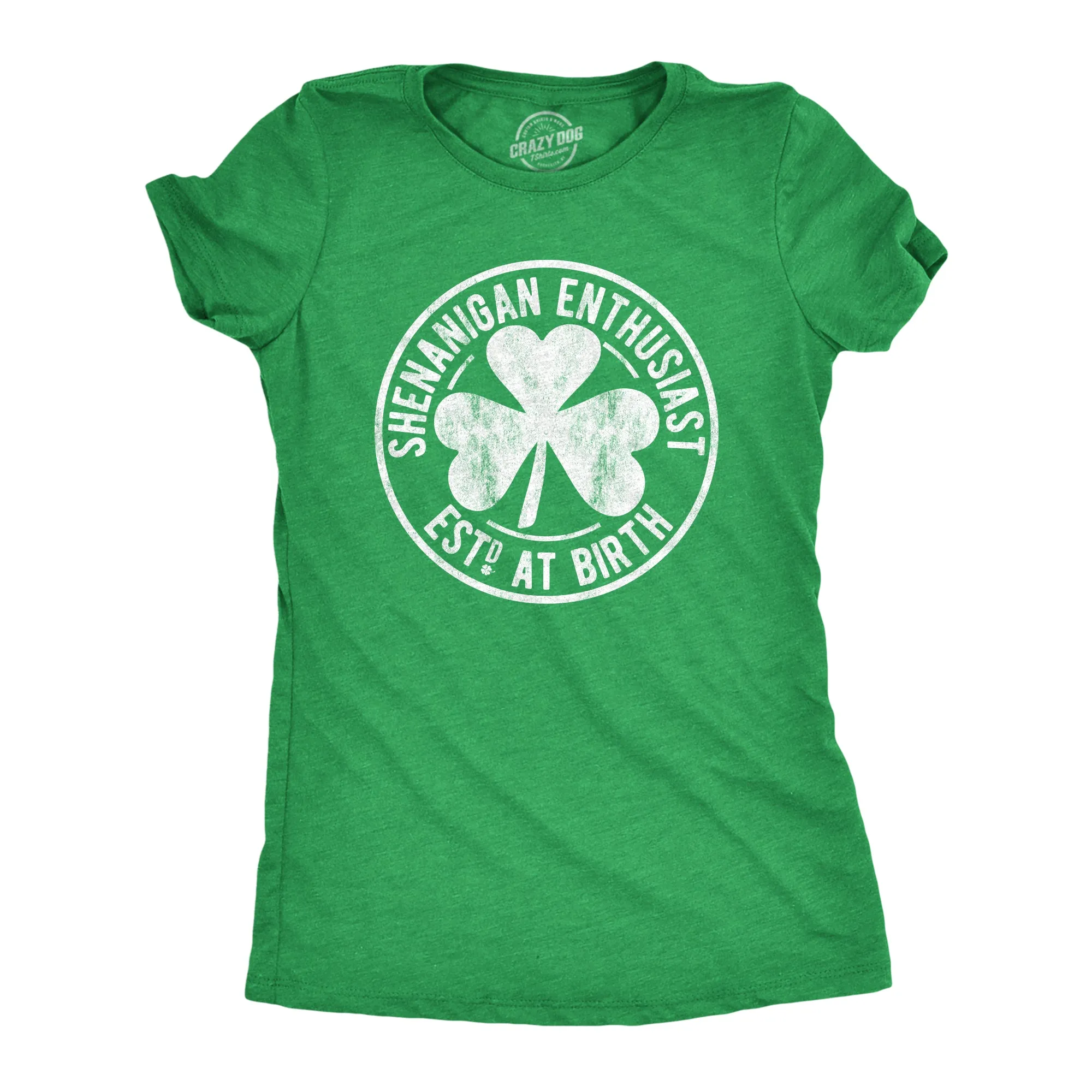 Shenanigan Enthusiast Est. At Birth Women's T Shirt sold by Crazy Dog T-Shirts