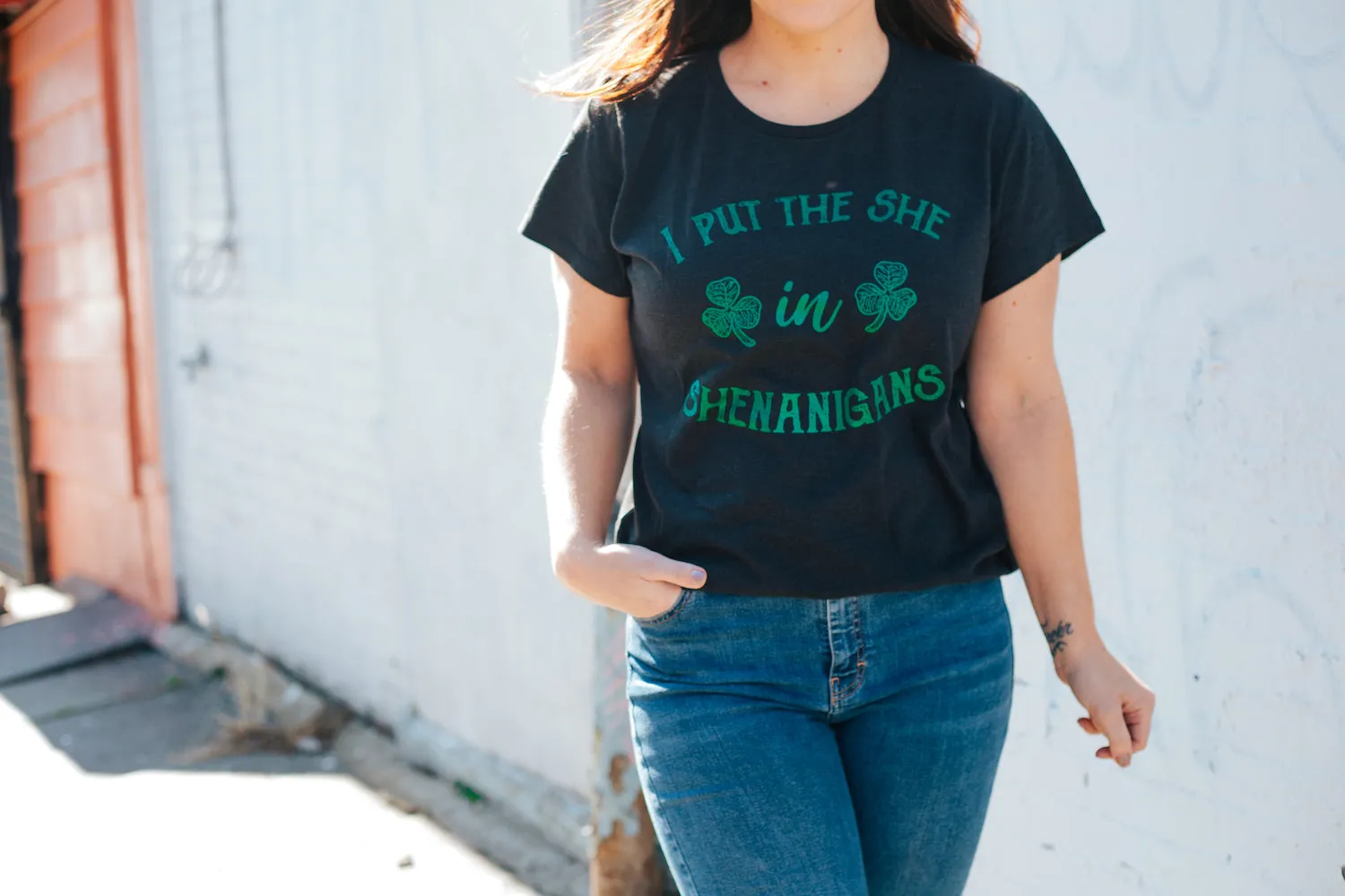 I Put The She In Shenanigans Women's T Shirt sold by Crazy Dog T-Shirts product image thumbnail 5