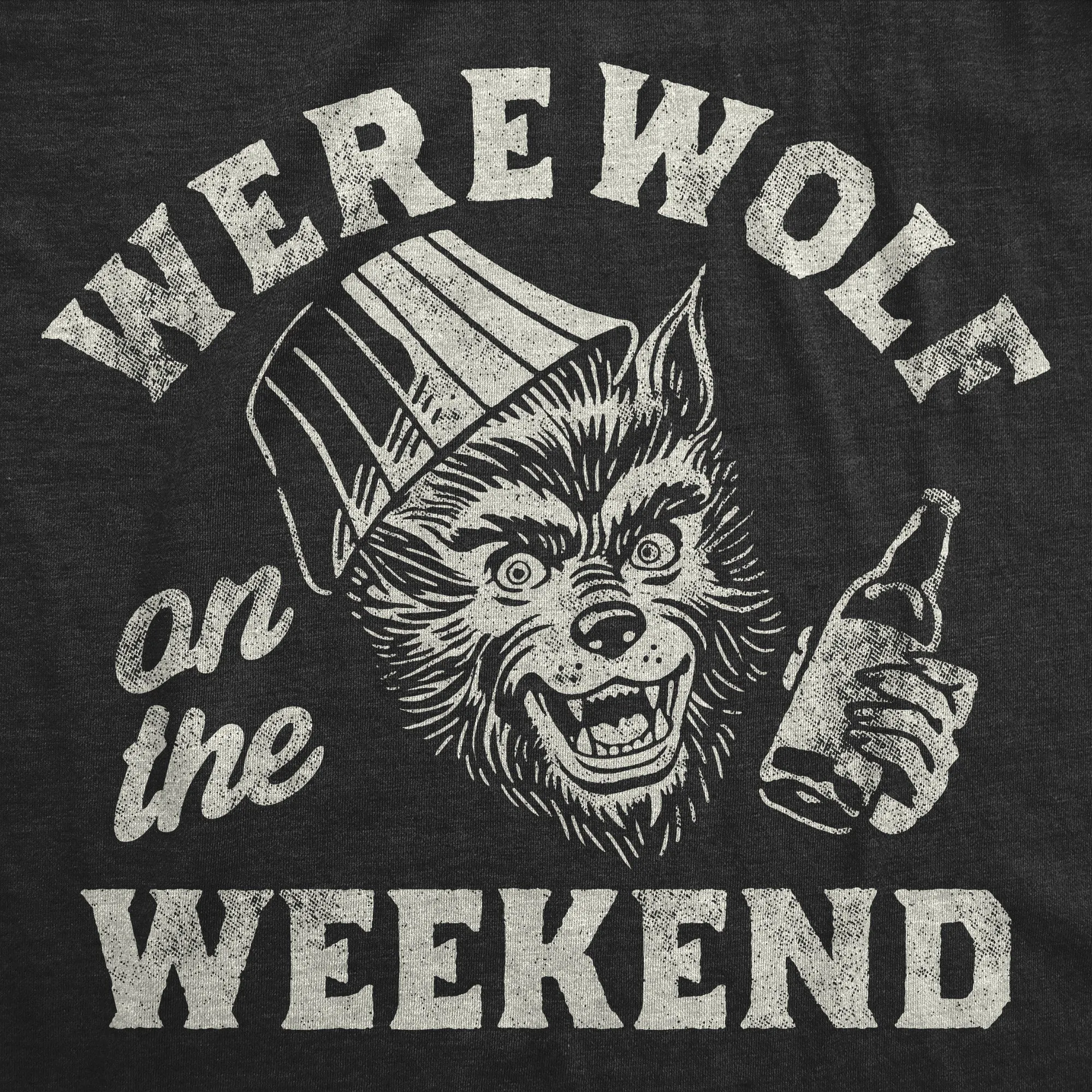 Werewolf On The Weekend Men's T Shirt sold by Crazy Dog T-Shirts product image thumbnail 2
