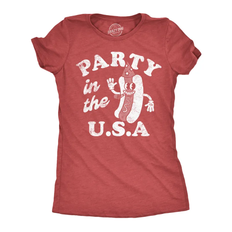 Party In The USA Women's T Shirt sold by Crazy Dog T-Shirts