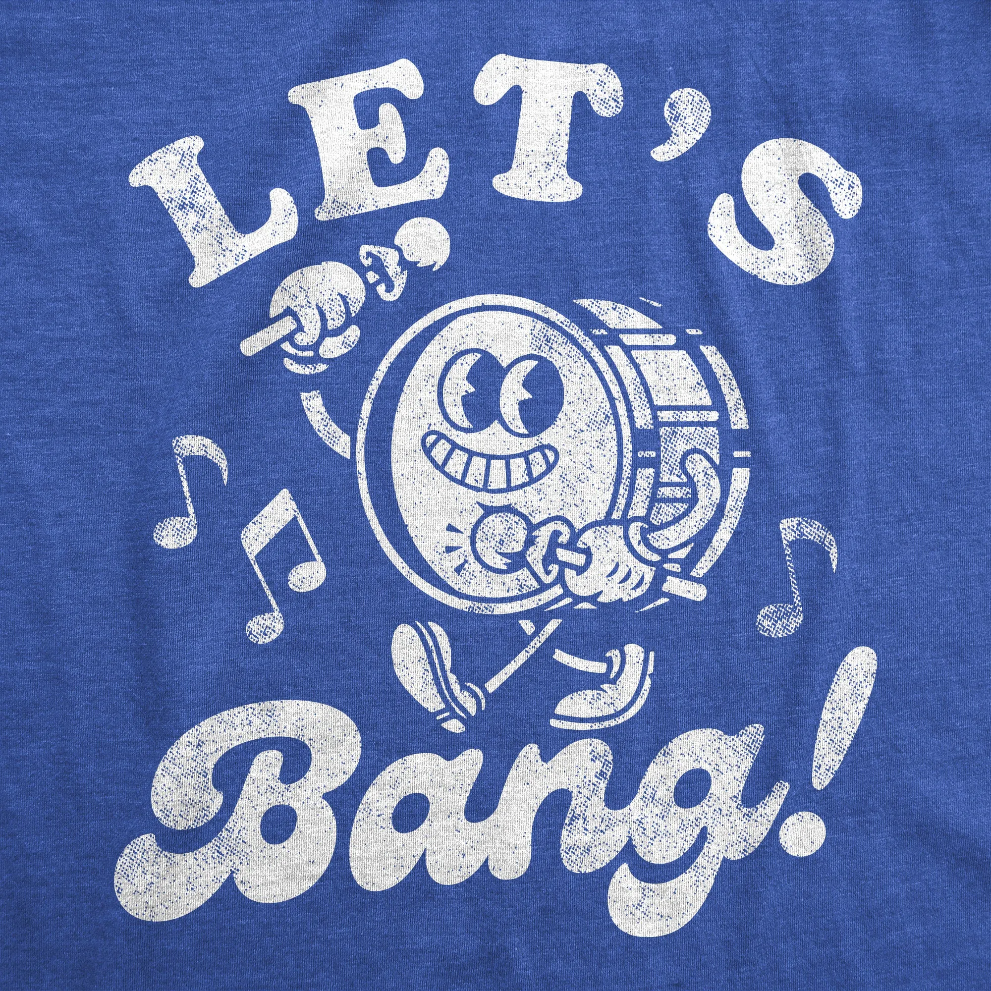 Lets Bang Drum Men's T Shirt sold by Crazy Dog T-Shirts product image thumbnail 2
