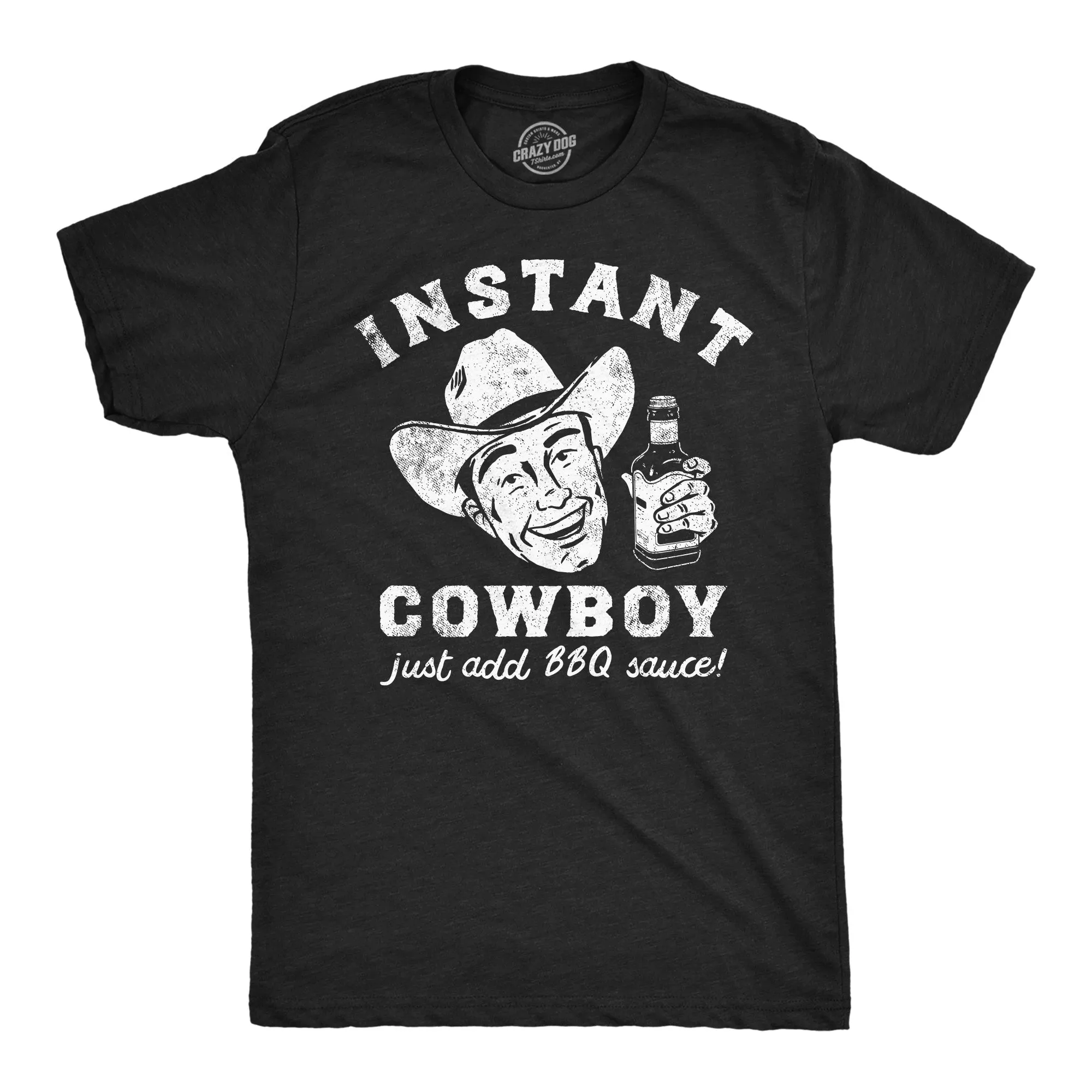 Instant Cowboy BBQ Men's T Shirt sold by Crazy Dog T-Shirts