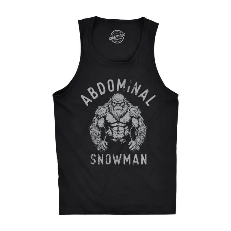 Abdominal Snowman Men's Tank Top sold by Crazy Dog T-Shirts