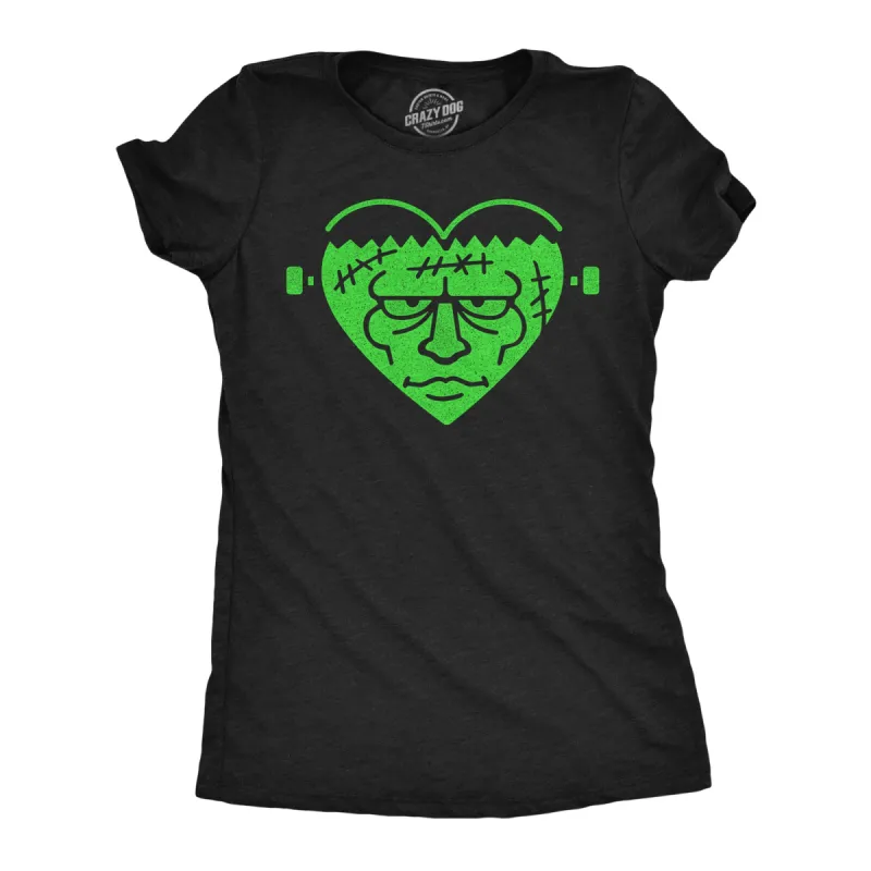 Frankenstein Heart Women's T Shirt sold by Crazy Dog T-Shirts