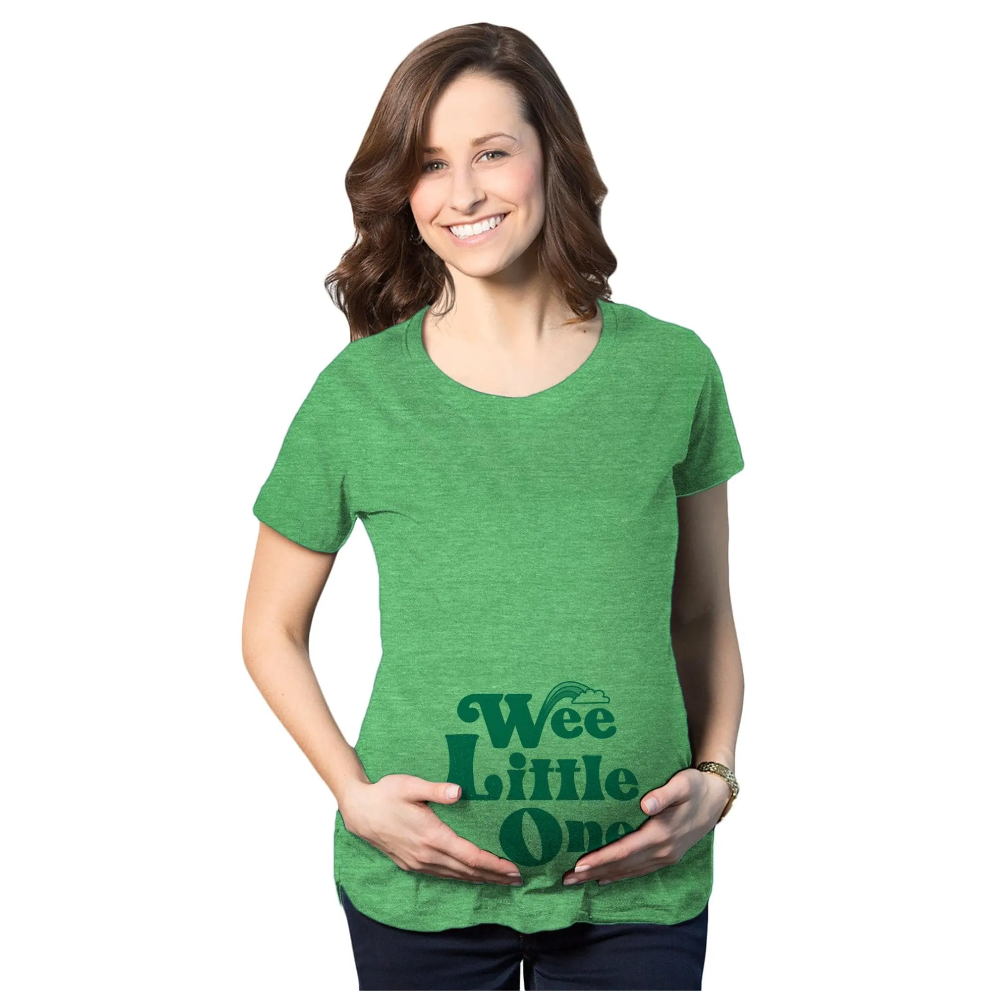 Wee Little One Maternity T Shirt sold by Crazy Dog T-Shirts
