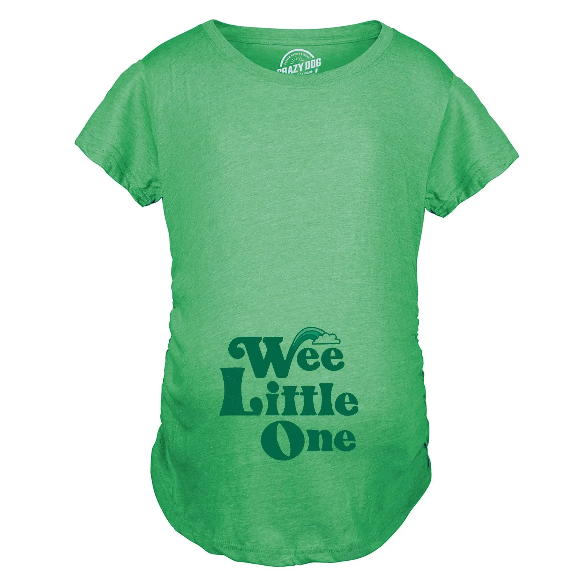 Wee Little One Maternity T Shirt sold by Crazy Dog T-Shirts product image thumbnail 3
