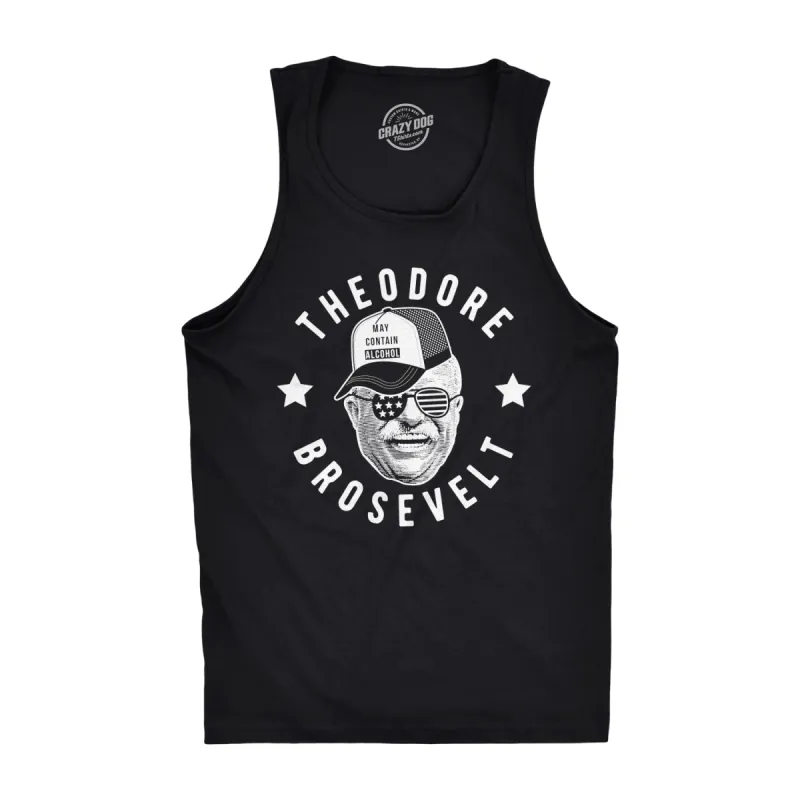 Theodore Brosevelt Men's Tank Top sold by Crazy Dog T-Shirts