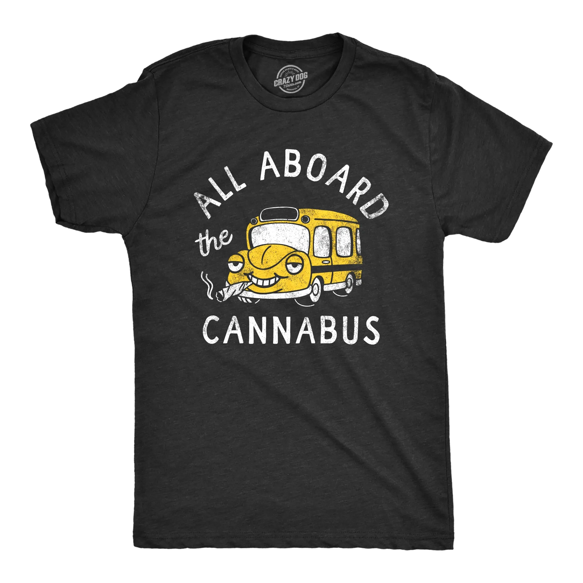 All Aboard The Cannabus Men's T Shirt sold by Crazy Dog T-Shirts