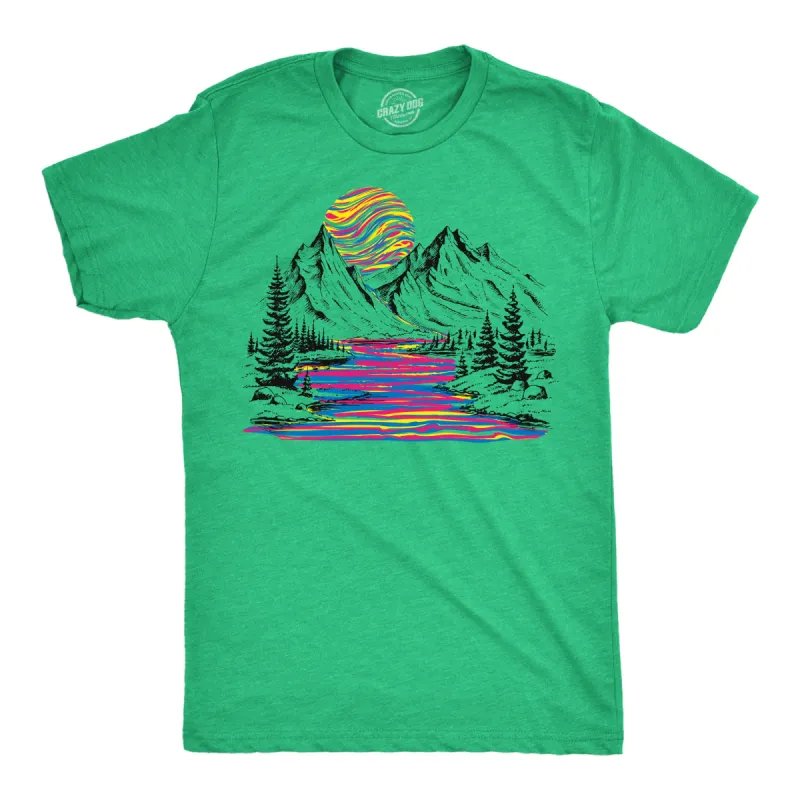 Rainbow River Men's T Shirt sold by Crazy Dog T-Shirts