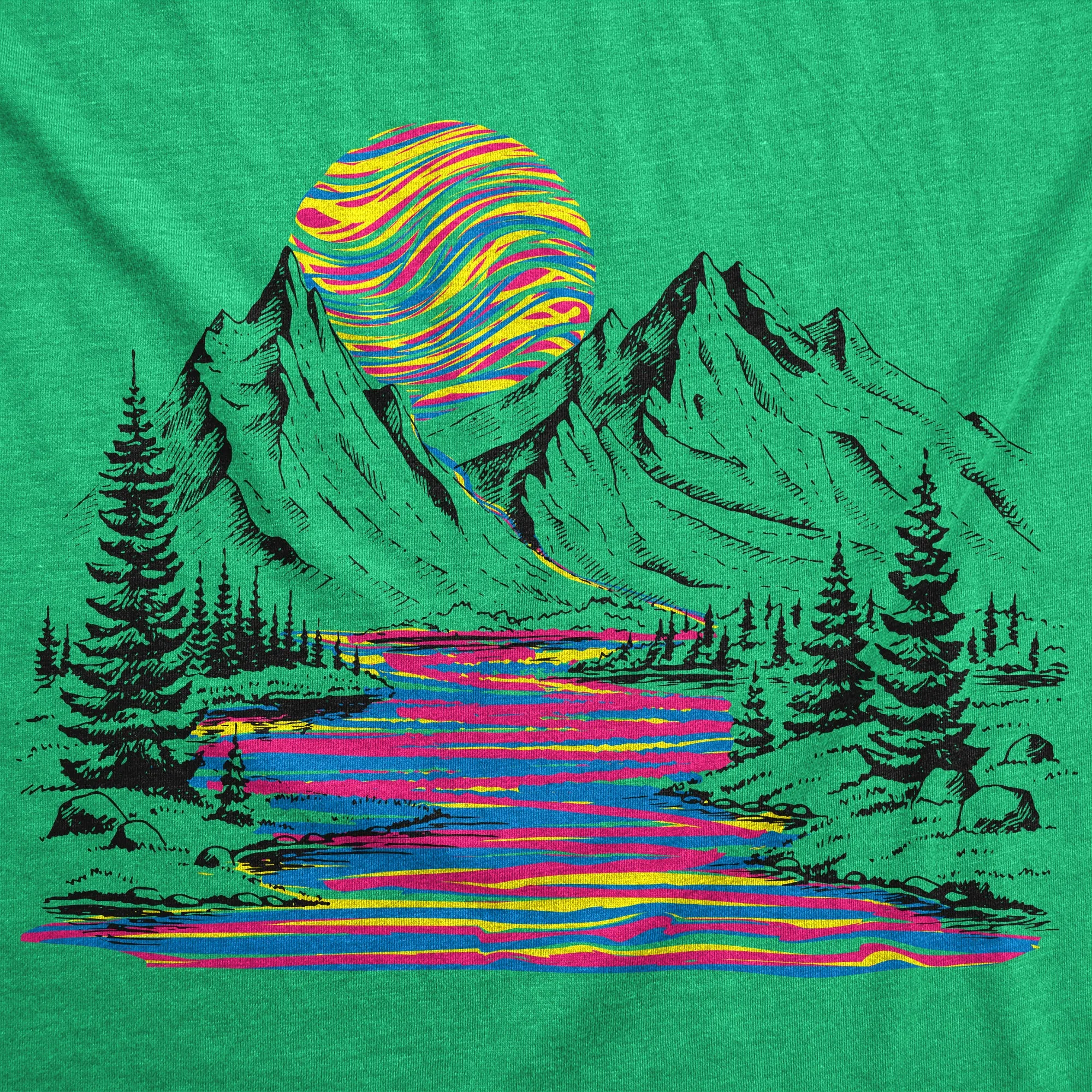 Rainbow River Men's T Shirt sold by Crazy Dog T-Shirts product image thumbnail 2