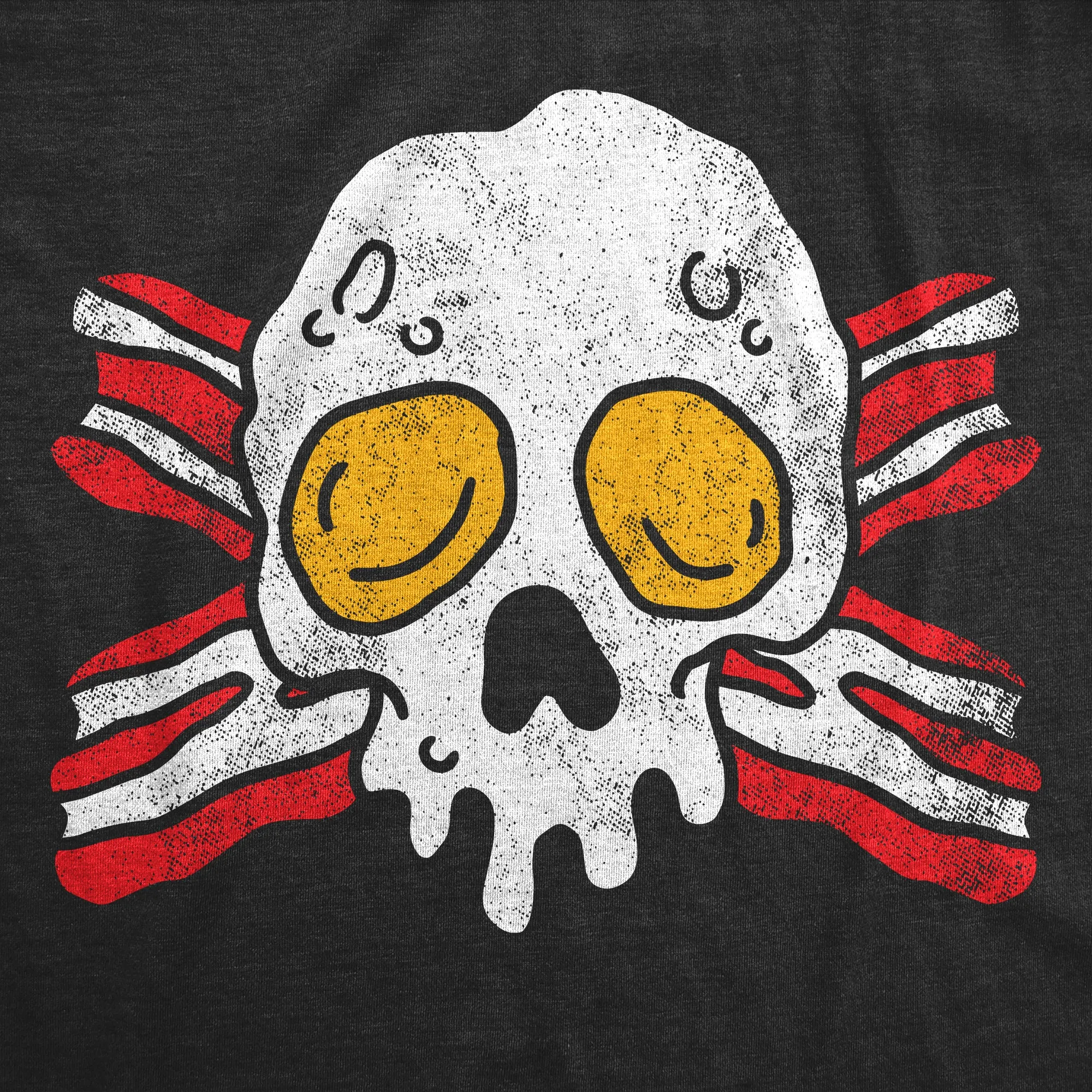 Bacon And Egg Skull Men's T Shirt sold by Crazy Dog T-Shirts product image thumbnail 2