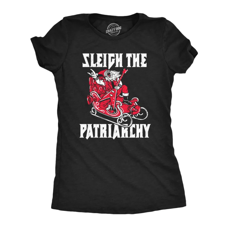 Sleigh The Patriarchy Women's T Shirt sold by Crazy Dog T-Shirts