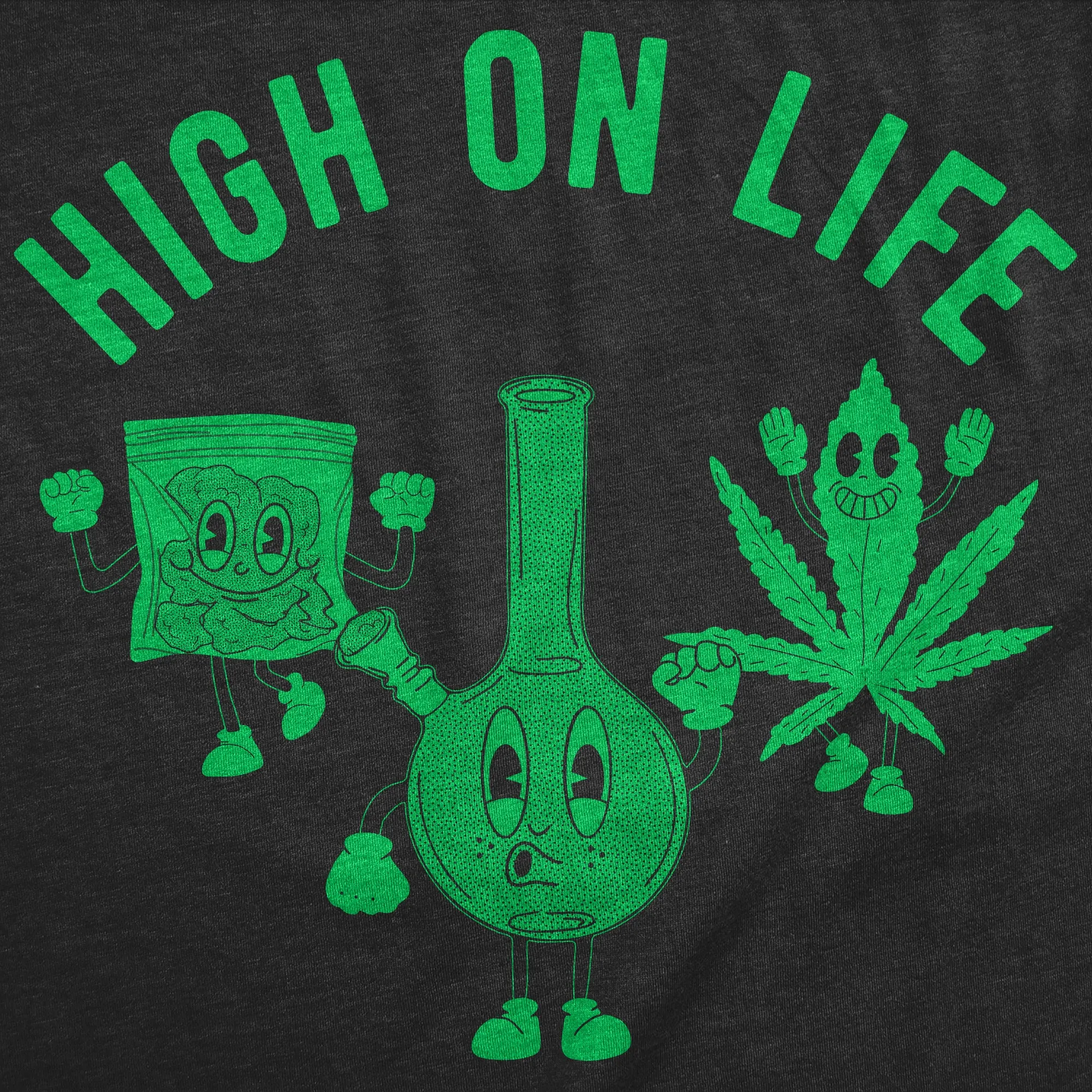 High On Life Men's T Shirt sold by Crazy Dog T-Shirts product image thumbnail 2