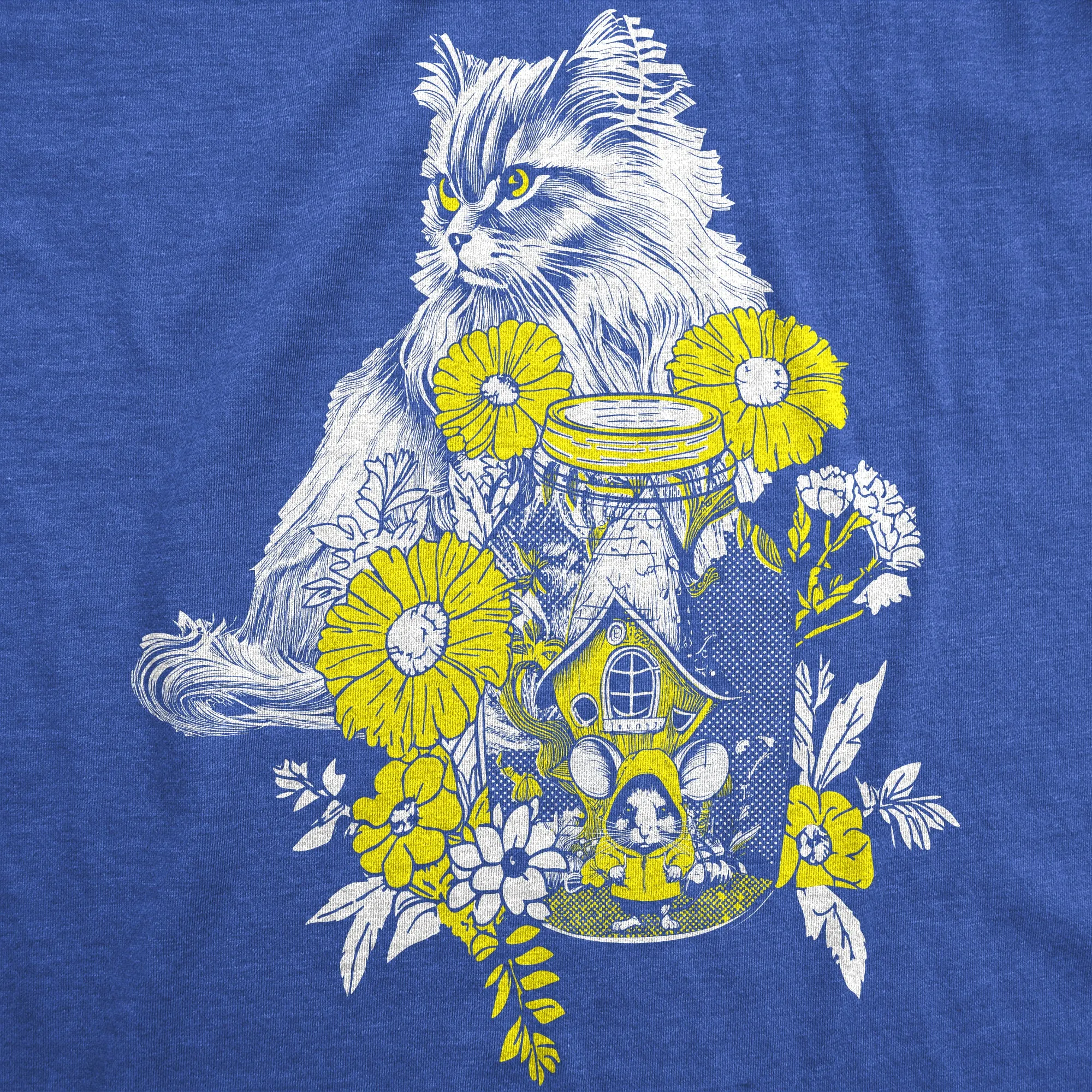 Cat And Mouse Men's T Shirt sold by Crazy Dog T-Shirts product image thumbnail 2