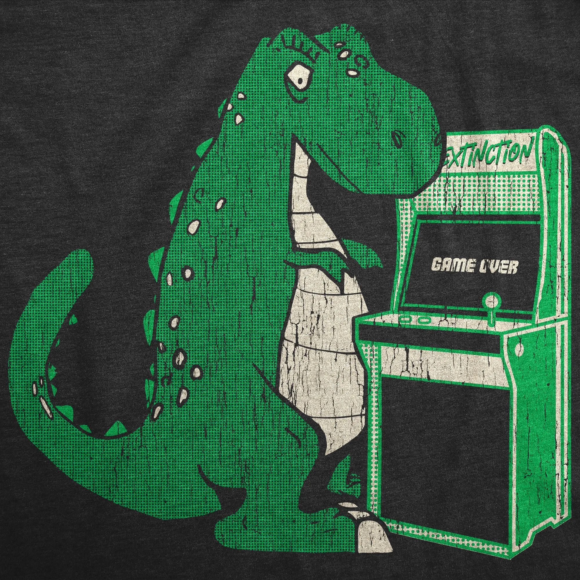 Game Over T Rex Men's T Shirt sold by Crazy Dog T-Shirts product image thumbnail 2