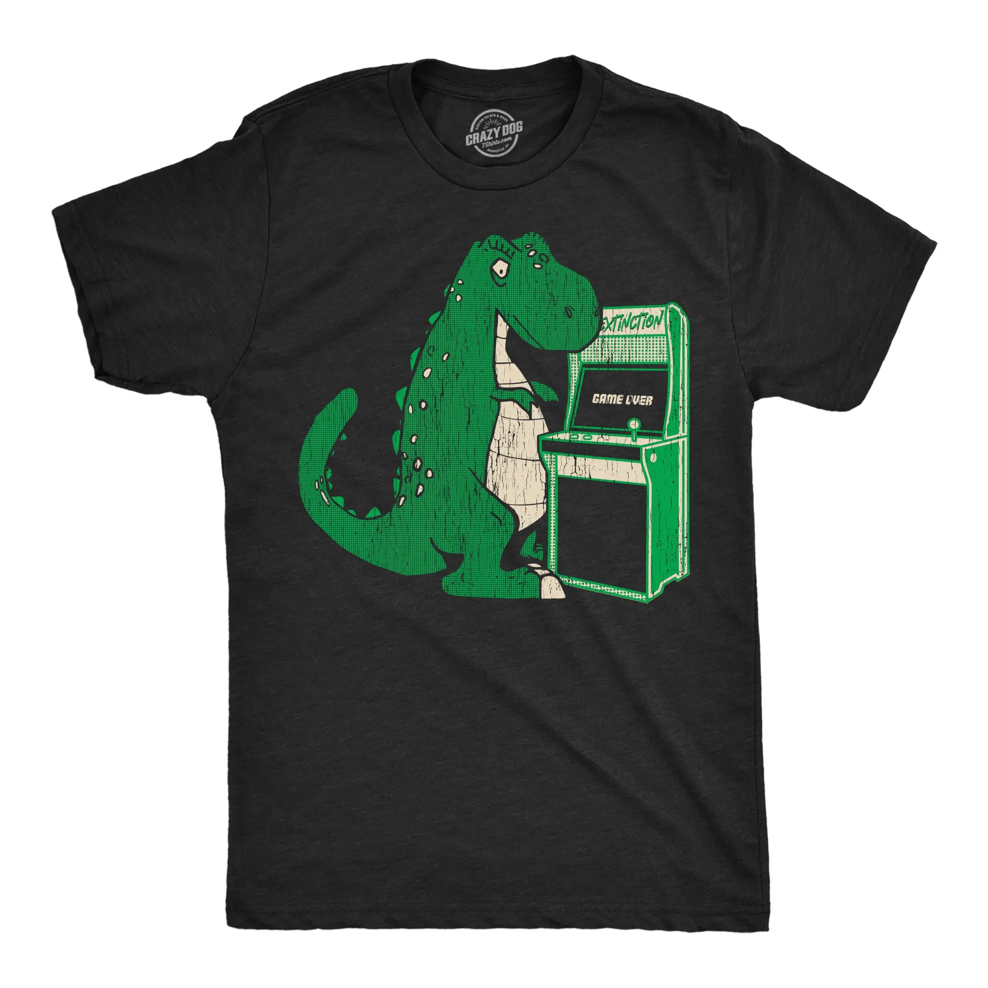 Game Over T Rex Men's T Shirt sold by Crazy Dog T-Shirts