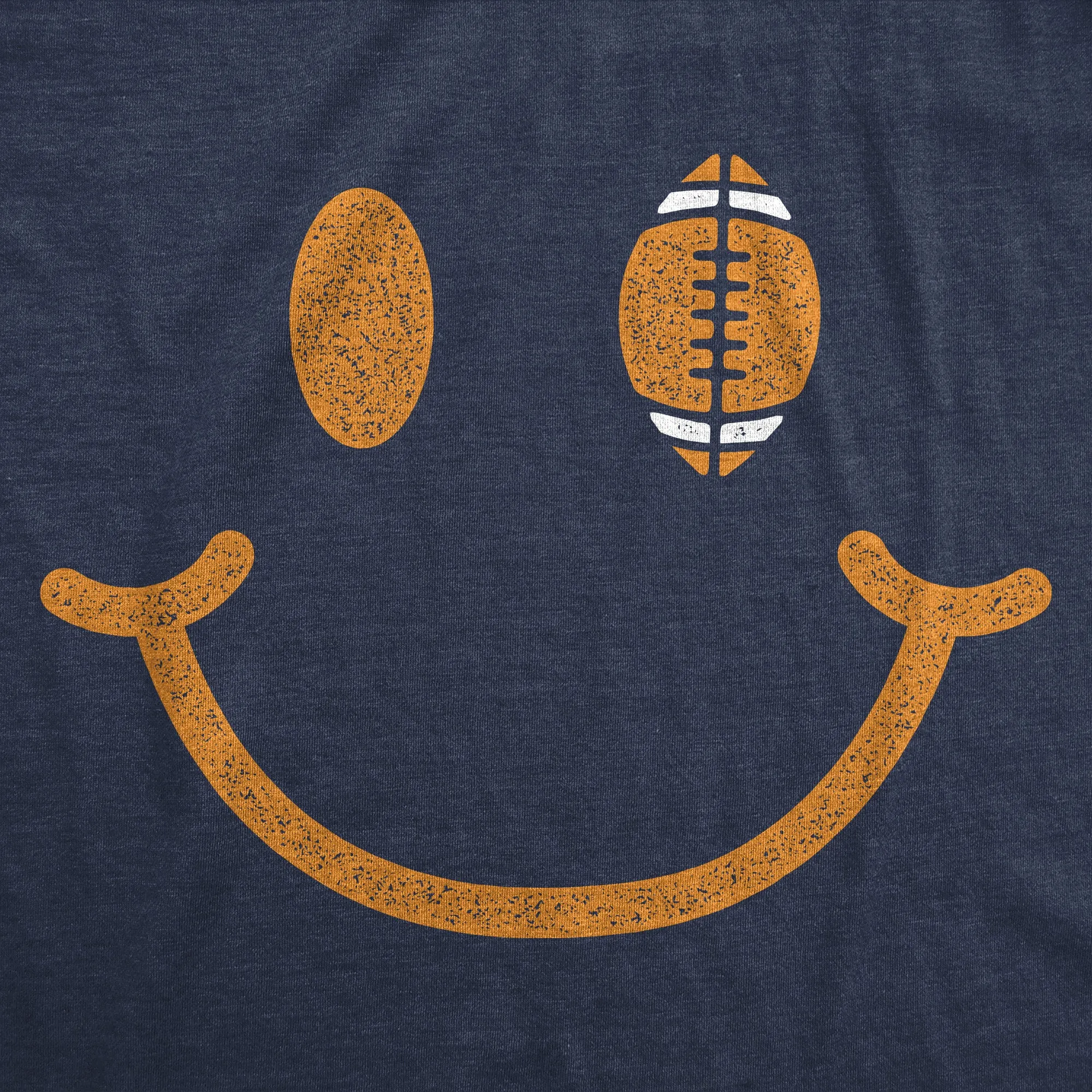 Football Smiling Face Men's T Shirt sold by Crazy Dog T-Shirts product image thumbnail 2