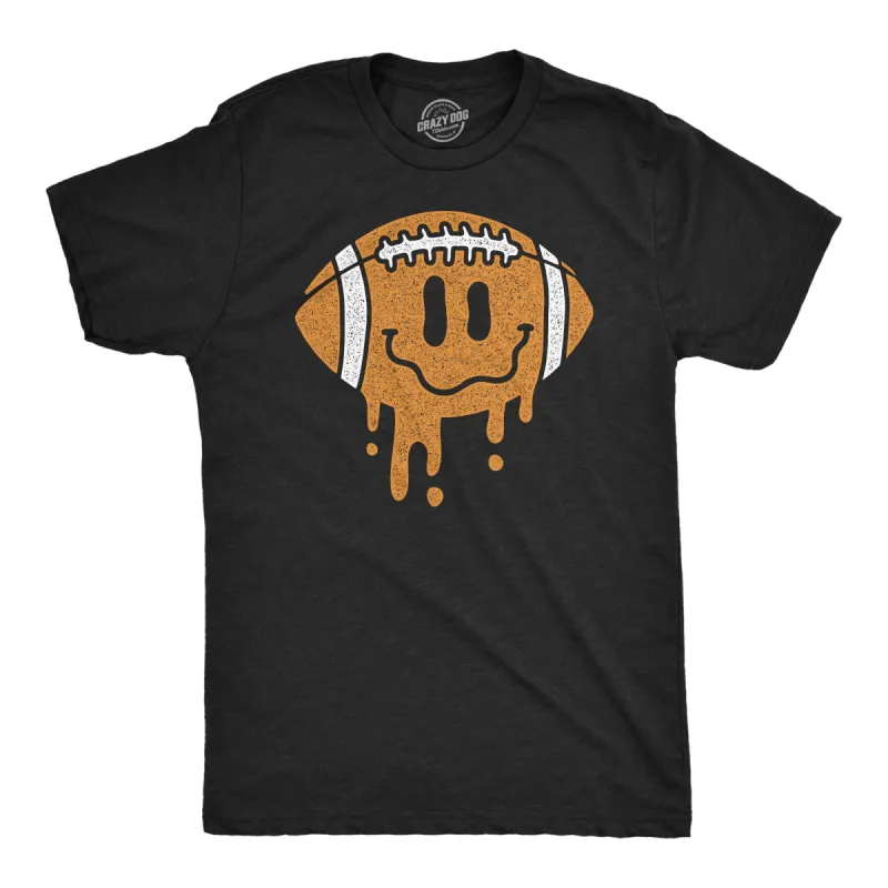 Dripping Football Smile Men's T Shirt sold by Crazy Dog T-Shirts