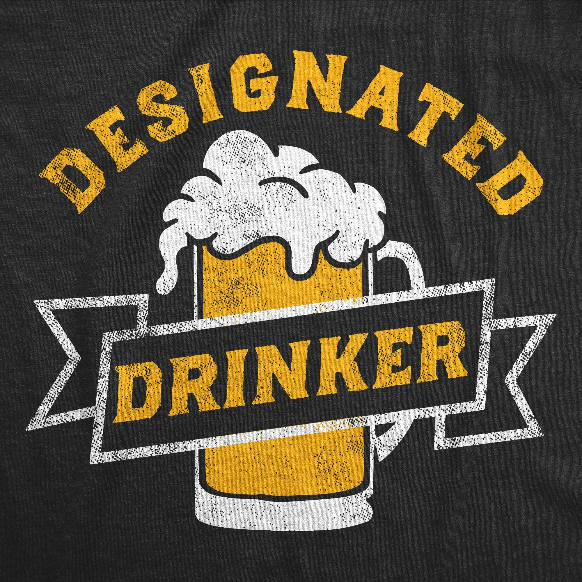 Designated Drinker Men's T Shirt sold by Crazy Dog T-Shirts product image thumbnail 2