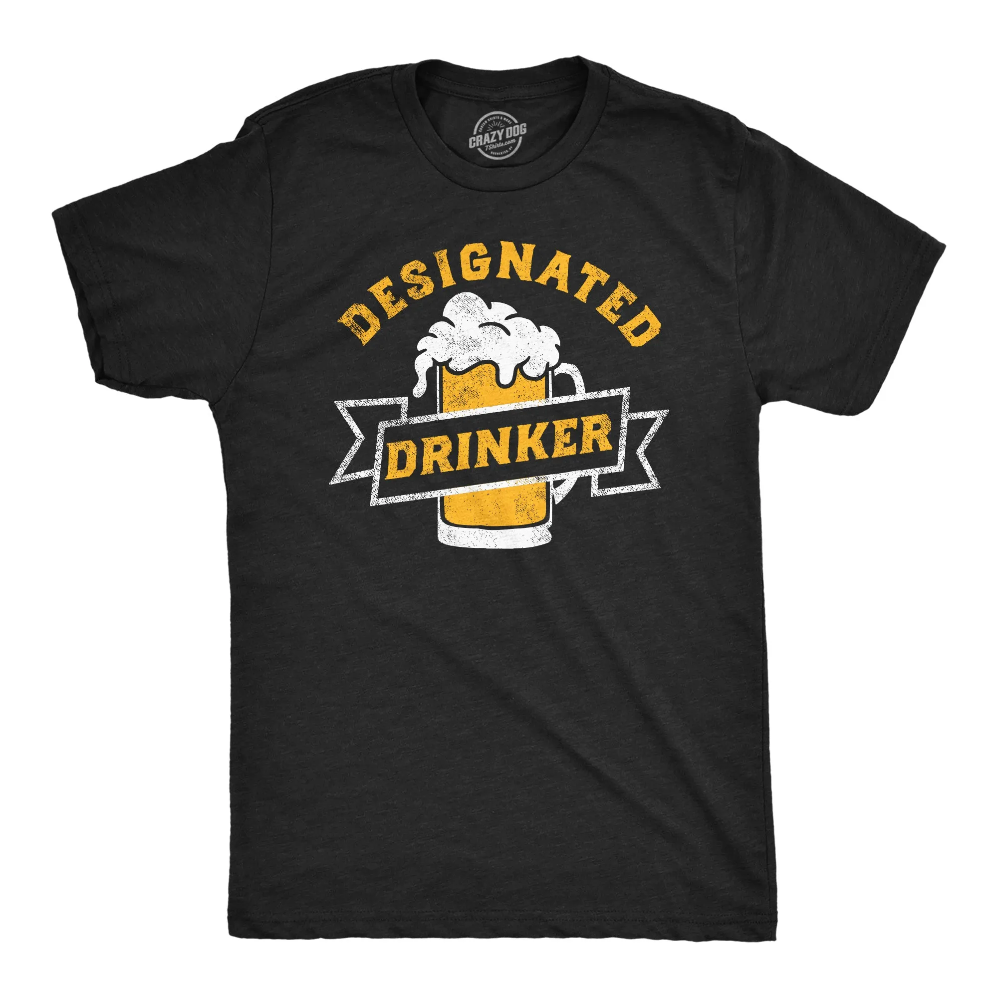 Designated Drinker Men's T Shirt sold by Crazy Dog T-Shirts