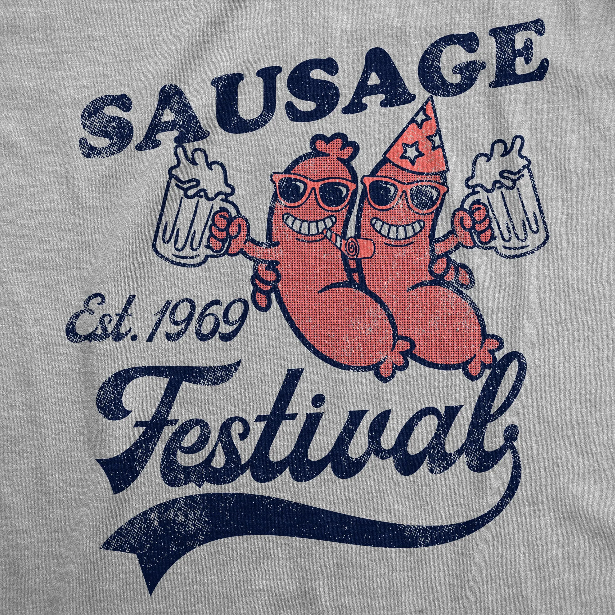Sausage Festival Men's T Shirt sold by Crazy Dog T-Shirts product image thumbnail 2