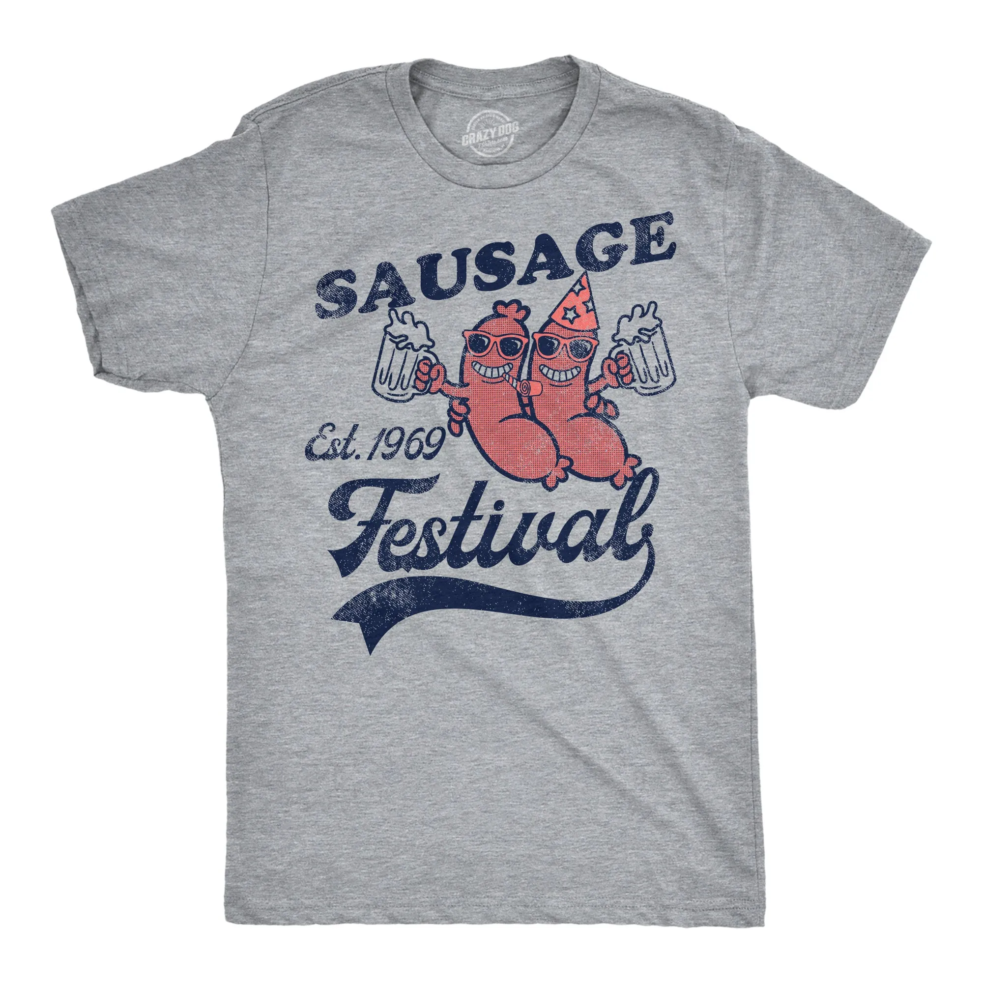 Sausage Festival Men's T Shirt sold by Crazy Dog T-Shirts