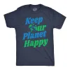 Keep Our Planet Happy Men's T Shirt sold by Crazy Dog T-Shirts