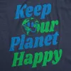 Keep Our Planet Happy Men's T Shirt sold by Crazy Dog T-Shirts