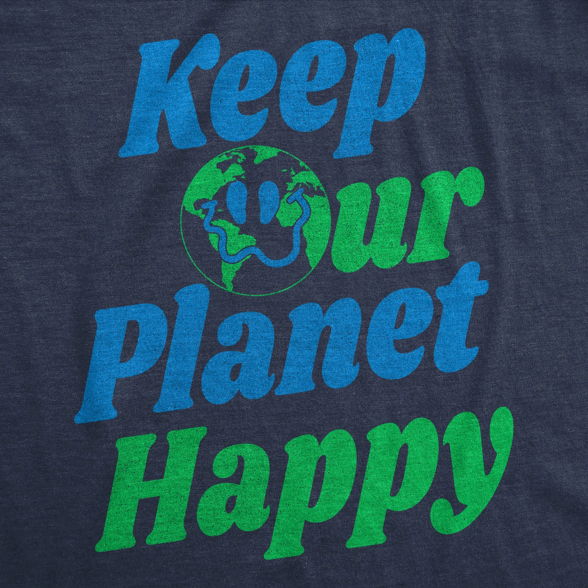 Keep Our Planet Happy Men's T Shirt sold by Crazy Dog T-Shirts product image thumbnail 2