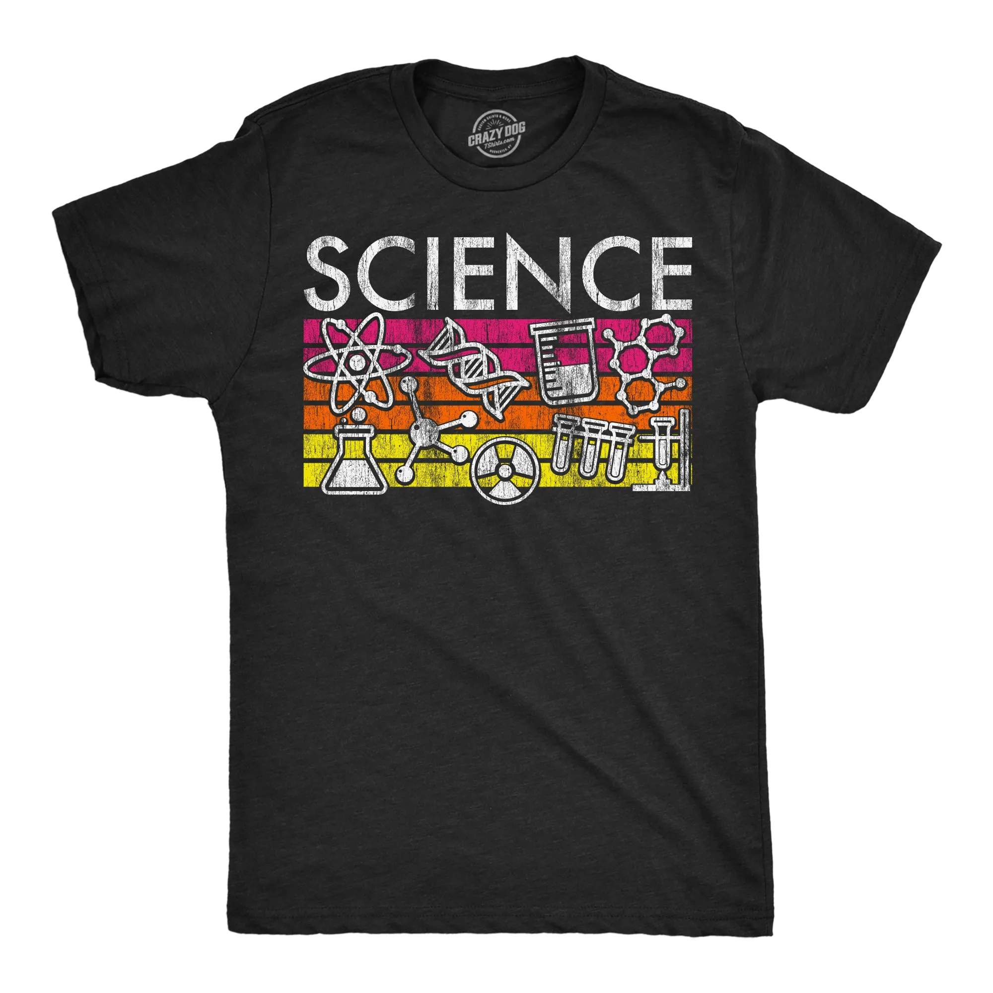 Science Stripes Men's T Shirt sold by Crazy Dog T-Shirts