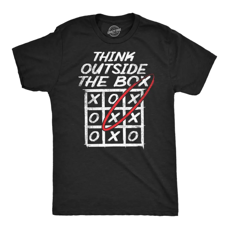 Think Outside The Box Men's T Shirt sold by Crazy Dog T-Shirts