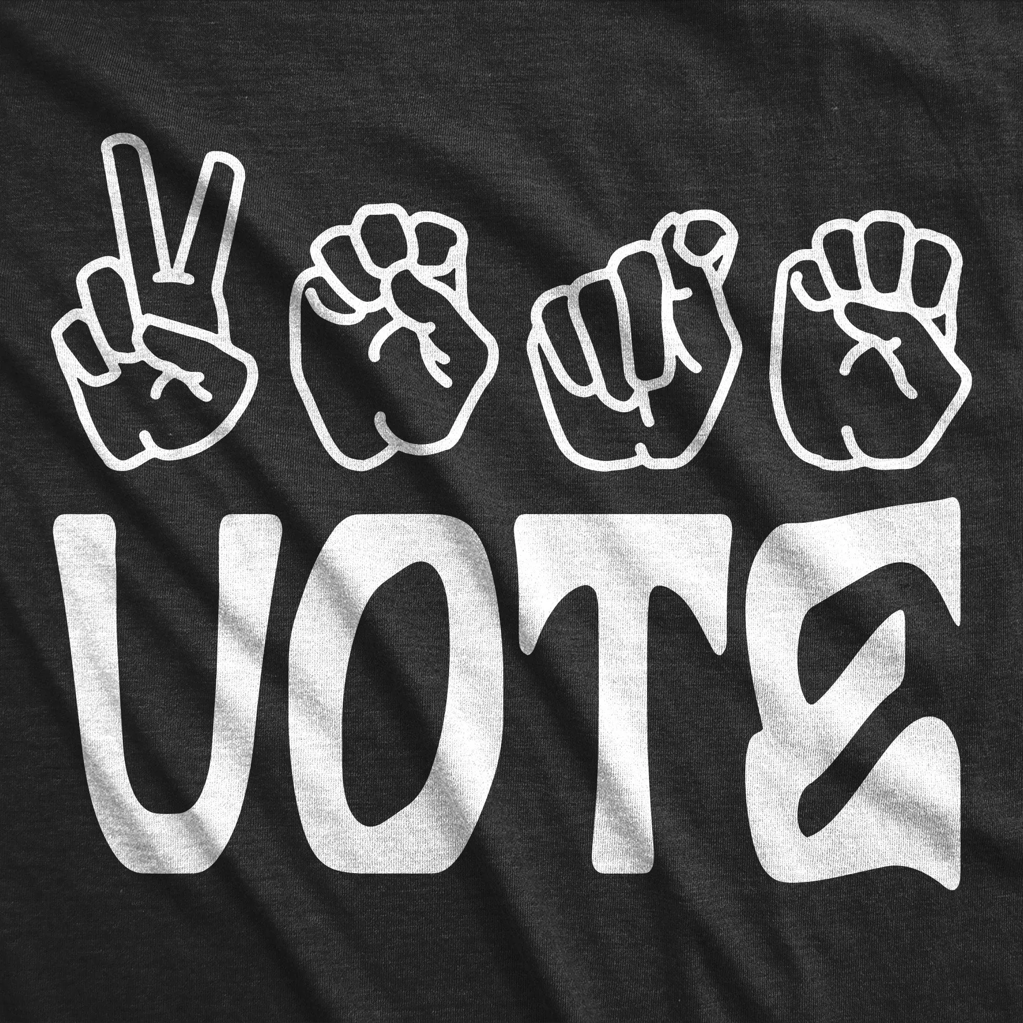 Vote Sign Language Women's T Shirt sold by Crazy Dog T-Shirts product image thumbnail 2