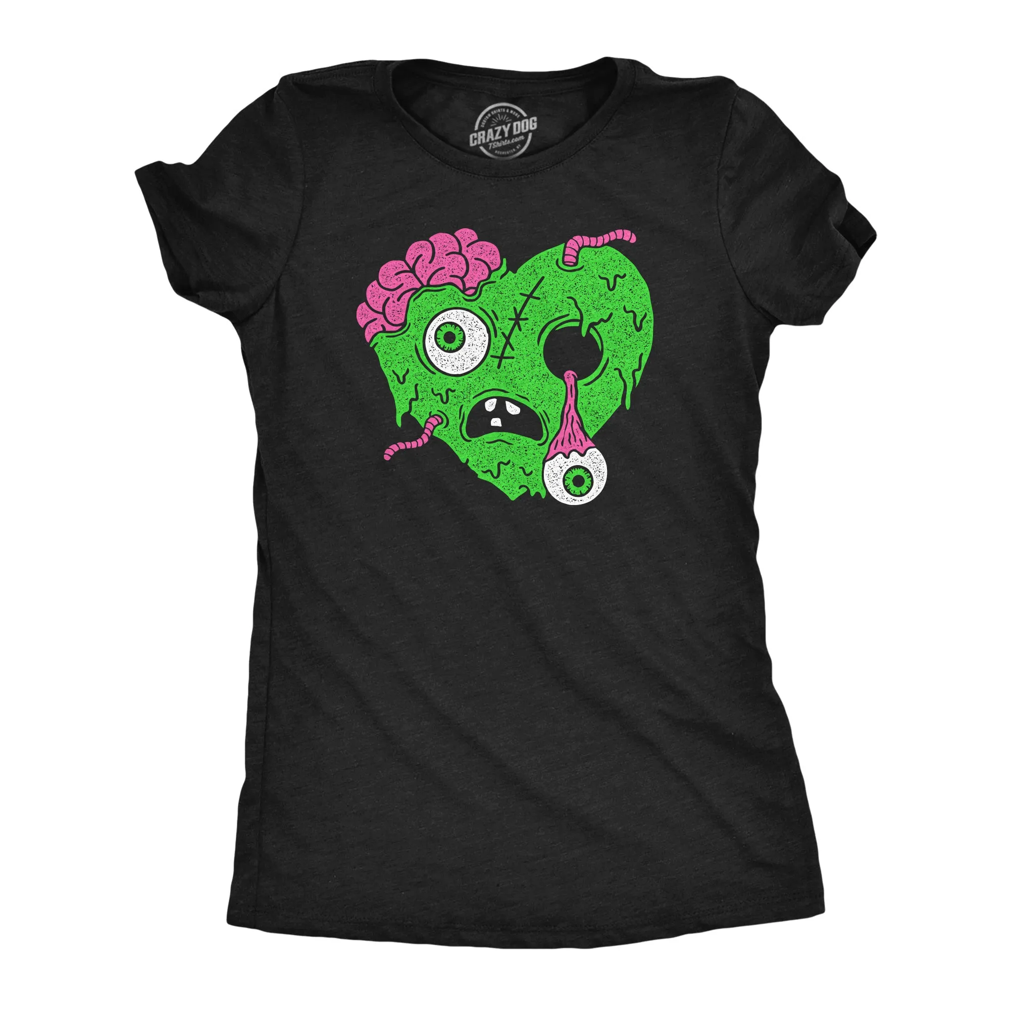 Zombie Heart Women's T Shirt sold by Crazy Dog T-Shirts