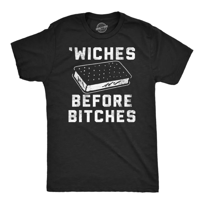 Wiches Before Bitches Men's T Shirt sold by Crazy Dog T-Shirts