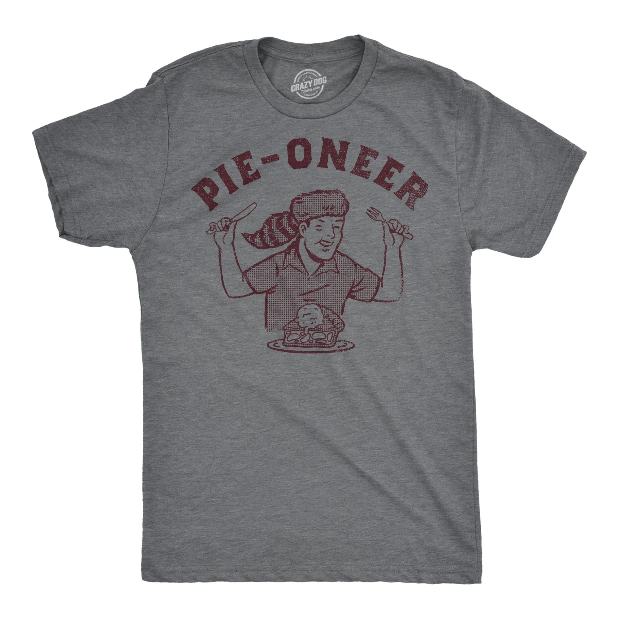 Pie Oneer Men's T Shirt sold by Crazy Dog T-Shirts