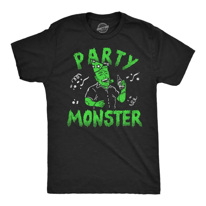 Party Monster Frankenstein Men's T Shirt sold by Crazy Dog T-Shirts