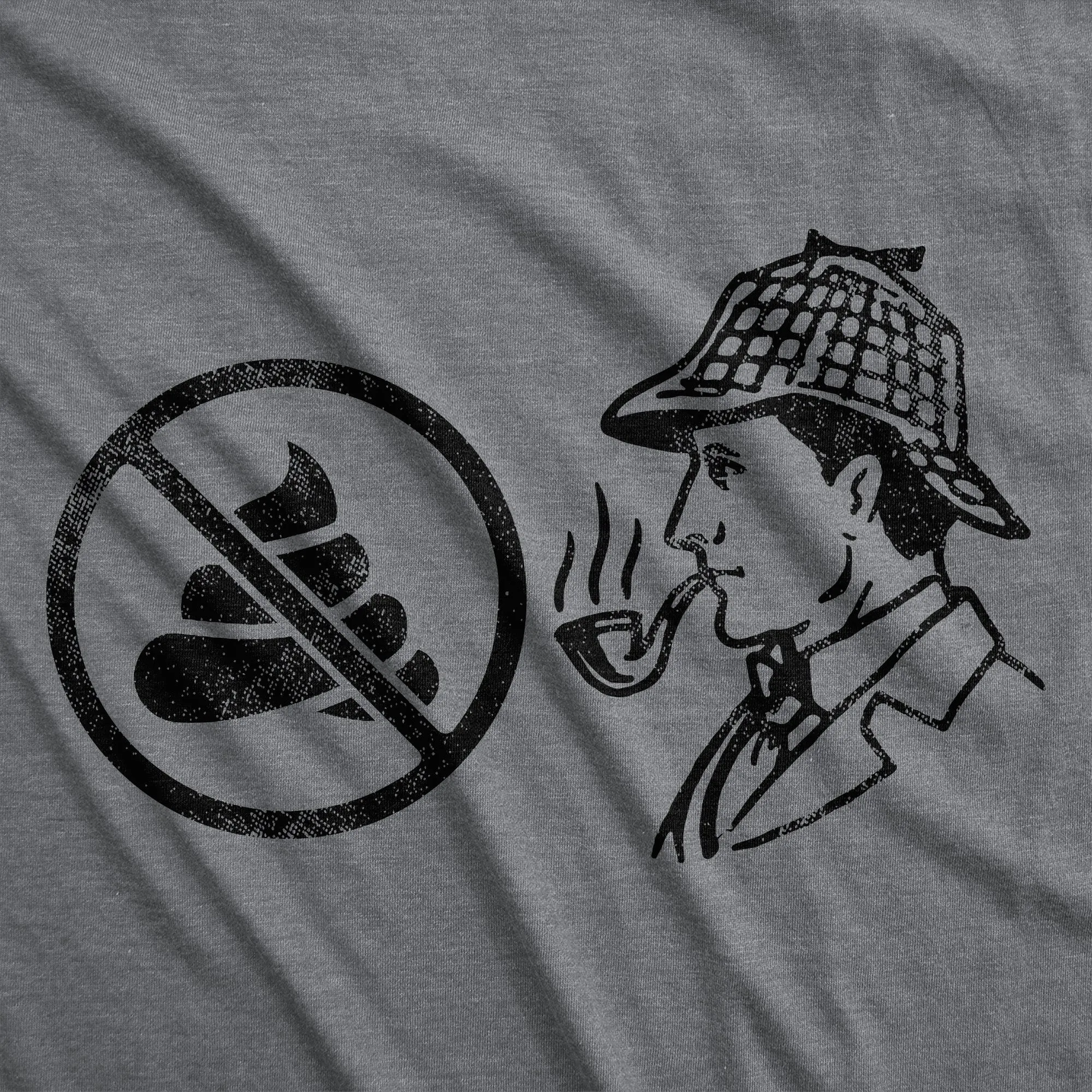 No Shit Sherlock Men's T Shirt sold by Crazy Dog T-Shirts product image thumbnail 2