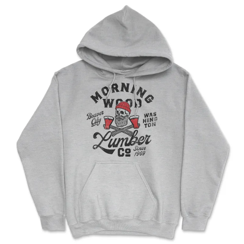 Morning Wood Lumber Company Hoodie sold by Crazy Dog T-Shirts