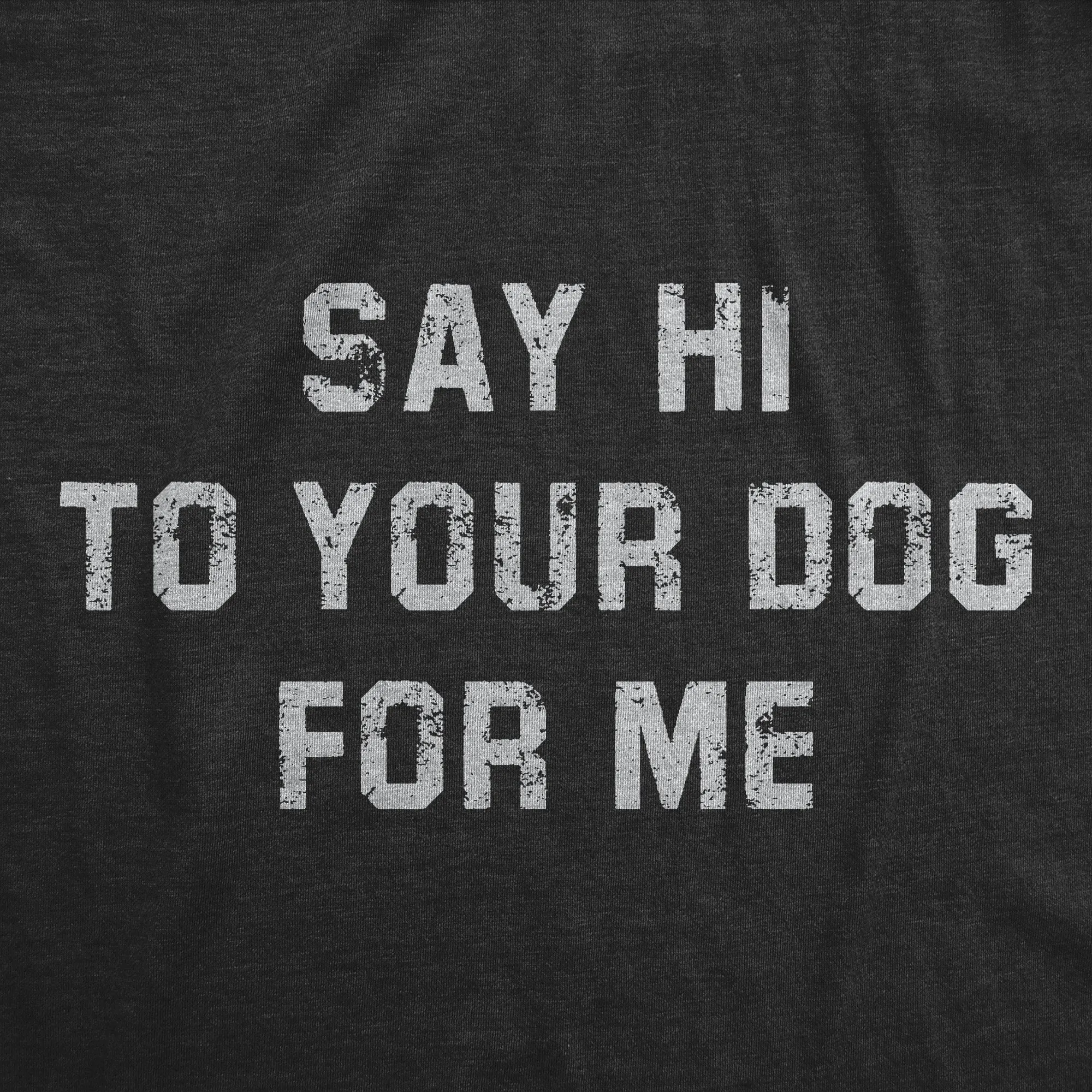 Tell Your Dog I Said Hi Women's T Shirt sold by Crazy Dog T-Shirts product image thumbnail 2