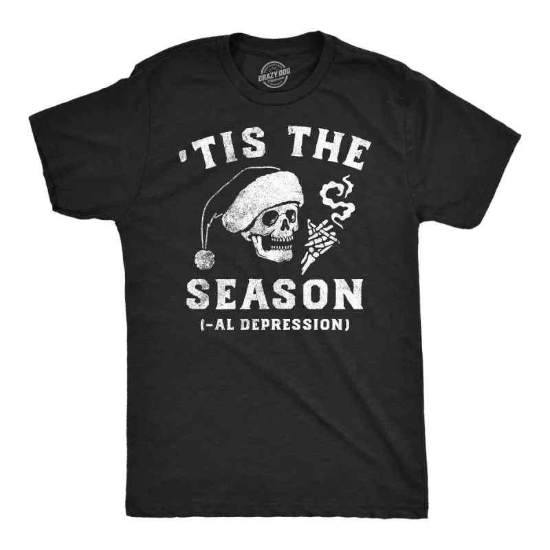 Tis The Seasonal Depression Men's T Shirt sold by Crazy Dog T-Shirts
