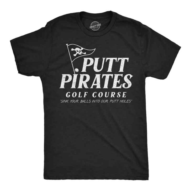 Putt Pirates Golf Course Men's T Shirt sold by Crazy Dog T-Shirts